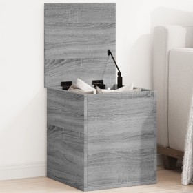 Sonoma gray engineered wood storage box 40x42x46 cm by vidaXL, Storage trunks - Ref: Foro24-840651, Price: 49,99 €, Discount: %