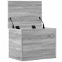 Caja de almacenaje madera de ingeniería gris Sonoma 60x42x46 cm de vidaXL, Baúles de almacenamiento - Ref: Foro24-840658, Pre...