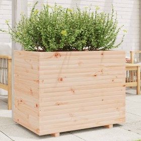 Jardinera madera maciza de pino 90x60x72,5 cm de vidaXL, Maceteros y jardineras - Ref: Foro24-3282604, Precio: 229,99 €, Desc...