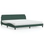 Bed with dark green velvet mattress 200x200 cm by vidaXL, Beds and slatted bases - Ref: Foro24-3208474, Price: 445,67 €, Disc...