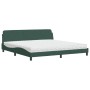 Bed with dark green velvet mattress 200x200 cm by vidaXL, Beds and slatted bases - Ref: Foro24-3208474, Price: 445,99 €, Disc...