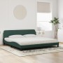 Bed with dark green velvet mattress 200x200 cm by vidaXL, Beds and slatted bases - Ref: Foro24-3208474, Price: 445,99 €, Disc...