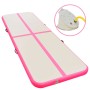 Inflatable gymnastics mat with pump 700x100x10 cm pink PVC by vidaXL, Pilates and yoga mats - Ref: Foro24-91924, Price: 281,5...