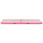 Inflatable gymnastics mat with pump 700x100x10 cm pink PVC by vidaXL, Pilates and yoga mats - Ref: Foro24-91924, Price: 281,5...