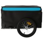 Remolque para bicicleta hierro negro y azul 45 kg de vidaXL, Remolques para bicicletas - Ref: Foro24-94086, Precio: 96,99 €, ...