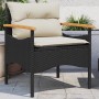 Gartensofa-Set mit Kissen, 3-teilig, schwarzes synthetisches Rattan von vidaXL, Gartensets - Ref: Foro24-368404, Preis: 191,2...