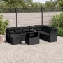 8-piece garden sofa set and black synthetic rattan cushions by vidaXL, Garden sets - Ref: Foro24-3274705, Price: 607,78 €, Di...