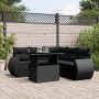 6-piece garden sofa set and black synthetic rattan cushions by vidaXL, Garden sets - Ref: Foro24-3268525, Price: 440,79 €, Di...