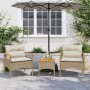 Gartensofa-Set mit beigen Kissen, 3-teilig, PE-Rattan von vidaXL, Gartensets - Ref: Foro24-368406, Preis: 197,01 €, Rabatt: %