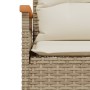 Gartensofa-Set mit beigen Kissen, 3-teilig, PE-Rattan von vidaXL, Gartensets - Ref: Foro24-368406, Preis: 197,01 €, Rabatt: %