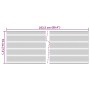 Garden privacy screens 10 pcs gray PVC 252.5x19 cm by vidaXL, fence panels - Ref: Foro24-4005546, Price: 46,06 €, Discount: %