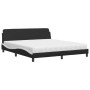 Cama con colchón cuero sintético negro y blanco 180x200 cm de vidaXL, Camas y somieres - Ref: Foro24-3208462, Precio: 394,17 ...