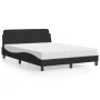 Cama con colchón terciopelo negro 140x190 cm de vidaXL, Camas y somieres - Ref: Foro24-3208393, Precio: 322,99 €, Descuento: %