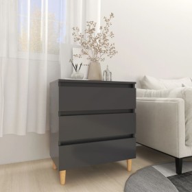 Aparador de madera contrachapada gris 60x35x69 cm de vidaXL, Aparadores - Ref: Foro24-806087, Precio: 72,99 €, Descuento: %