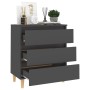 Gray plywood sideboard 60x35x69 cm by vidaXL, Sideboards - Ref: Foro24-806087, Price: 73,12 €, Discount: %