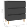 Graues Sperrholz-Sideboard 60x35x69 cm von vidaXL, Sideboards - Ref: Foro24-806087, Preis: 73,12 €, Rabatt: %