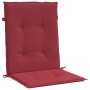 Cojín silla jardín respaldo bajo 6 uds tela Oxford rojo tinto de vidaXL, Cojines para sillas y sofás - Ref: Foro24-314142, Pr...