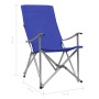 Klappbare Campingstühle 2 Einheiten blau von vidaXL, Campingmöbel - Ref: Foro24-47907, Preis: 135,99 €, Rabatt: %