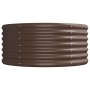 Brown powder coated steel flower bed planter 440x80x36 cm by vidaXL, Pots and planters - Ref: Foro24-318935, Price: 80,78 €, ...