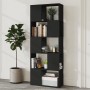 Black plywood separator bookcase 60x24x155 cm by vidaXL, Bookcases and shelves - Ref: Foro24-809090, Price: 55,24 €, Discount: %