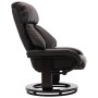 Sillón reclinable para TV con reposapiés cuero sintético marrón de vidaXL, Sillones - Ref: Foro24-248675, Precio: 228,01 €, D...