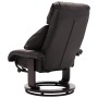 Sillón reclinable para TV con reposapiés cuero sintético marrón de vidaXL, Sillones - Ref: Foro24-248675, Precio: 228,01 €, D...