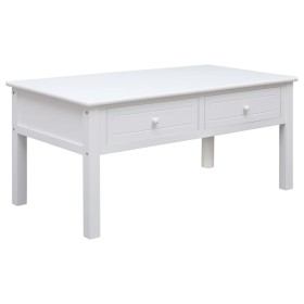 Mesa de centro de madera blanca 100x50x45 cm de vidaXL, Mesas de centro - Ref: Foro24-284137, Precio: 154,84 €, Descuento: %