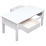 White wooden coffee table 100x50x45 cm by vidaXL, Coffee table - Ref: Foro24-284137, Price: 154,60 €, Discount: %