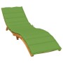 Cushion for sun lounger in green melange fabric 200x50x4 cm by vidaXL, Cushions for chairs and sofas - Ref: Foro24-4002503, P...