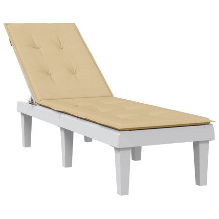 Kissen für Sonnenliege beige melange Stoff (75+105)x50x3 cm von vidaXL, Kissen für Stühle und Sofas - Ref: Foro24-4002490, Pr...