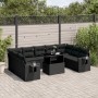 Set Gartensofas 10 Stück Kissen synthetisches Rattan schwarz von vidaXL, Gartensets - Ref: Foro24-3268105, Preis: 657,43 €, R...