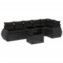 7-piece garden sofa set with black synthetic rattan cushions by vidaXL, Garden sets - Ref: Foro24-3268545, Price: 535,23 €, D...