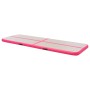 Esterilla inflable de gimnasia con bomba 800x100x10 cm PVC rosa de vidaXL, Esteras para pilates y yoga - Ref: Foro24-91927, P...