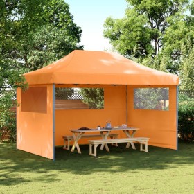 Folding Pop-Up Party Tent with 3 Orange Side Walls by vidaXL, Tents and gazebos - Ref: Foro24-4004969, Price: 179,67 €, Disco...