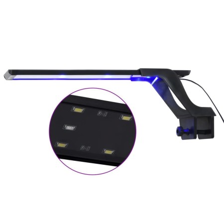 Luz LED para acuario con abrazadera azul y blanco 35-55 cm de vidaXL, Iluminación para acuarios - Ref: Foro24-50952, Precio: ...