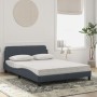 Cama con colchón terciopelo gris oscuro 140x190 cm de vidaXL, Camas y somieres - Ref: Foro24-3208392, Precio: 315,34 €, Descu...