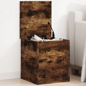 Smoked oak engineered wood storage box 40x42x46 cm by vidaXL, Storage trunks - Ref: Foro24-840650, Price: 48,21 €, Discount: %