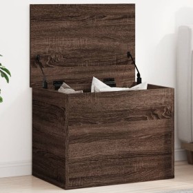 Aufbewahrungsbox aus Ingenieurholz Brauneiche 60x42x46 cm von vidaXL, Aufbewahrungskisten - Ref: Foro24-840659, Preis: 63,40 ...