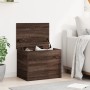 Wooden storage box, engineered oak, brown, 60x42x46 cm by vidaXL, Storage trunks - Ref: Foro24-840659, Price: 63,40 €, Discou...