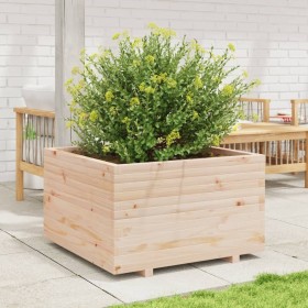 Jardinera madera maciza de pino 80x80x49,5 cm de vidaXL, Maceteros y jardineras - Ref: Foro24-3282529, Precio: 171,99 €, Desc...