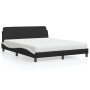 Cama con colchón cuero sintético negro y blanco 160x200 cm de vidaXL, Camas y somieres - Ref: Foro24-3208442, Precio: 405,33 ...