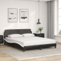 Bett mit schwarz-weißer Kunstledermatratze 160x200 cm von vidaXL, Betten und Lattenroste - Ref: Foro24-3208442, Preis: 405,33...