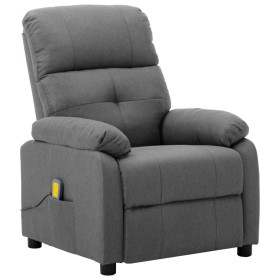 Sillón de masaje tela gris claro de vidaXL, Sillones de masaje eléctricos - Ref: Foro24-289672, Precio: 174,99 €, Descuento: %