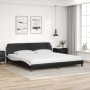 Bett mit schwarz-weißer Kunstledermatratze 200x200 cm von vidaXL, Betten und Lattenroste - Ref: Foro24-3208482, Preis: 405,45...