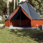 Family store tipi for 10 people, waterproof, gray and orange. by vidaXL, tents - Ref: Foro24-94596, Price: 226,46 €, Discount: %