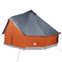 Family store tipi for 10 people, waterproof, gray and orange. by vidaXL, tents - Ref: Foro24-94596, Price: 226,46 €, Discount: %