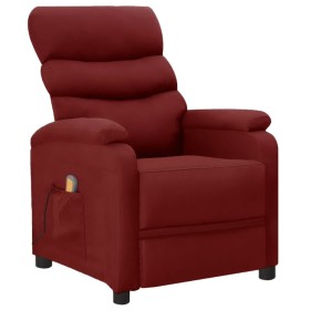 Sillón de masaje de cuero sintético rojo tinto de vidaXL, Sillones de masaje eléctricos - Ref: Foro24-289693, Precio: 159,99 ...