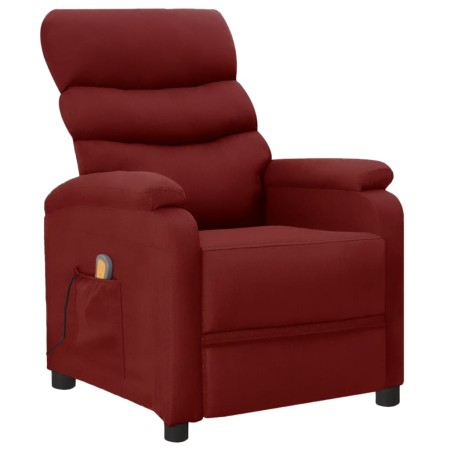 Sillón de masaje de cuero sintético rojo tinto de vidaXL, Sillones de masaje eléctricos - Ref: Foro24-289693, Precio: 159,97 ...