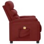 Sillón de masaje de cuero sintético rojo tinto de vidaXL, Sillones de masaje eléctricos - Ref: Foro24-289693, Precio: 159,97 ...