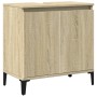 Armario de lavabo madera contrachapada roble Sonoma 58x33x60 cm de vidaXL, Tocadores de baño - Ref: Foro24-847408, Precio: 59...